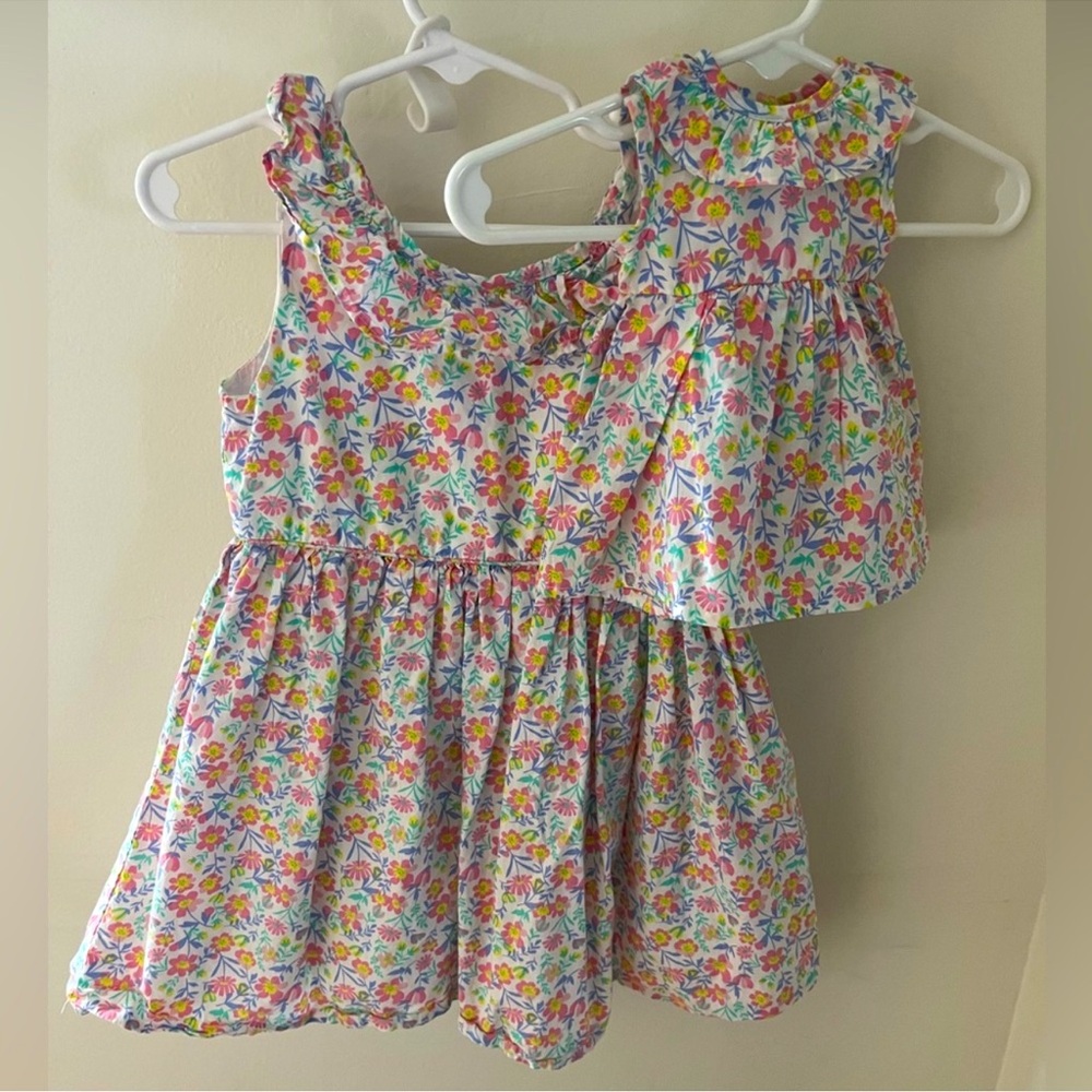 4T Tommy Bahama Floral Kids Sleeveless Dress with Matching Doll Dress